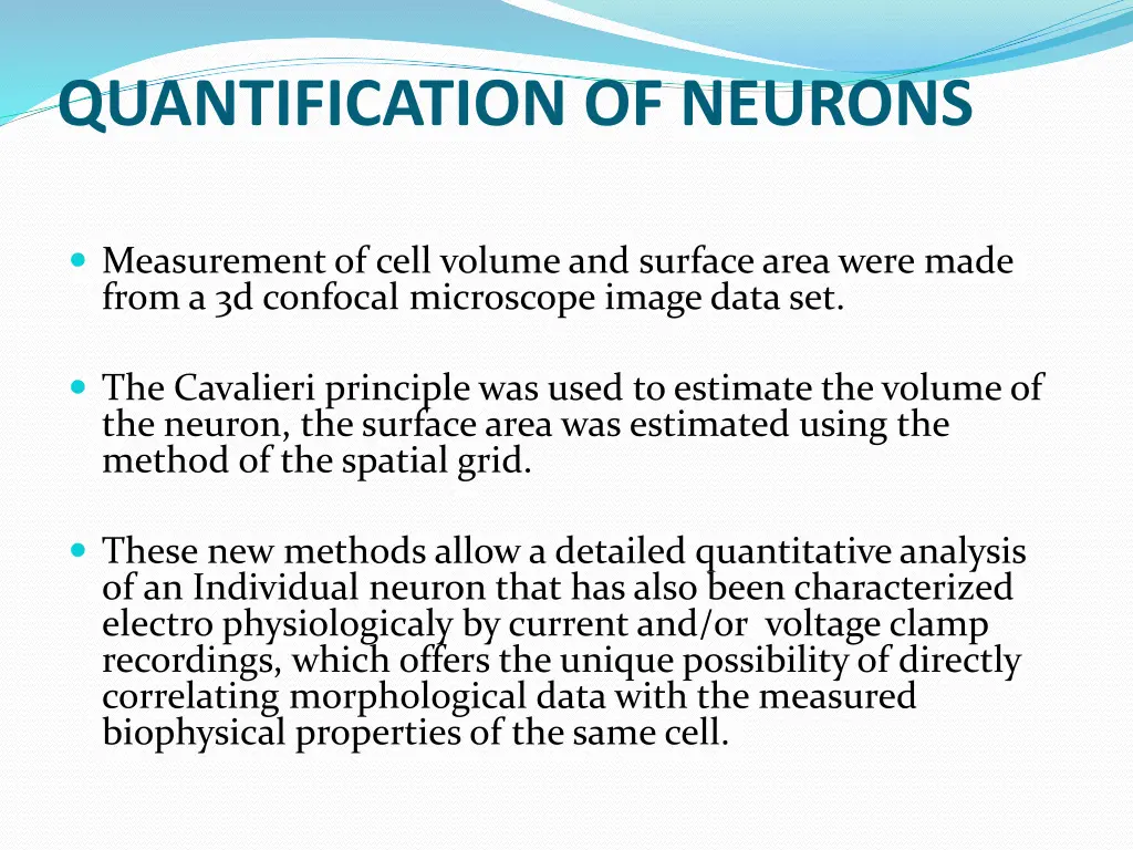 quantification of neurons