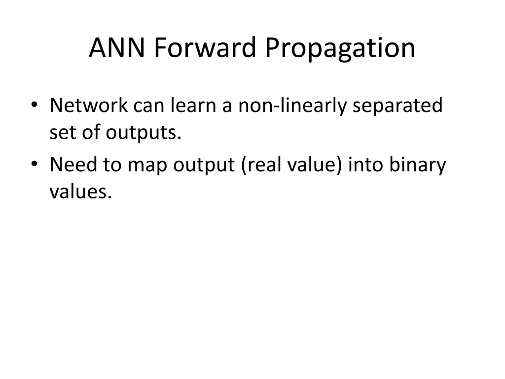 ann forward propagation 11