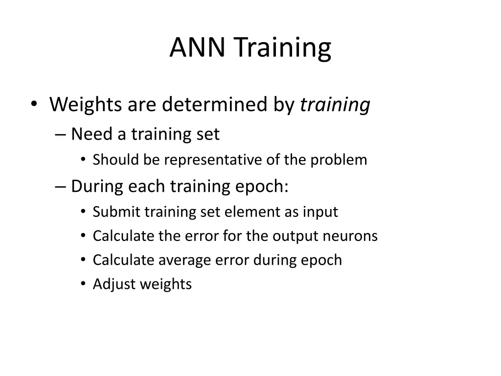 ann training 1