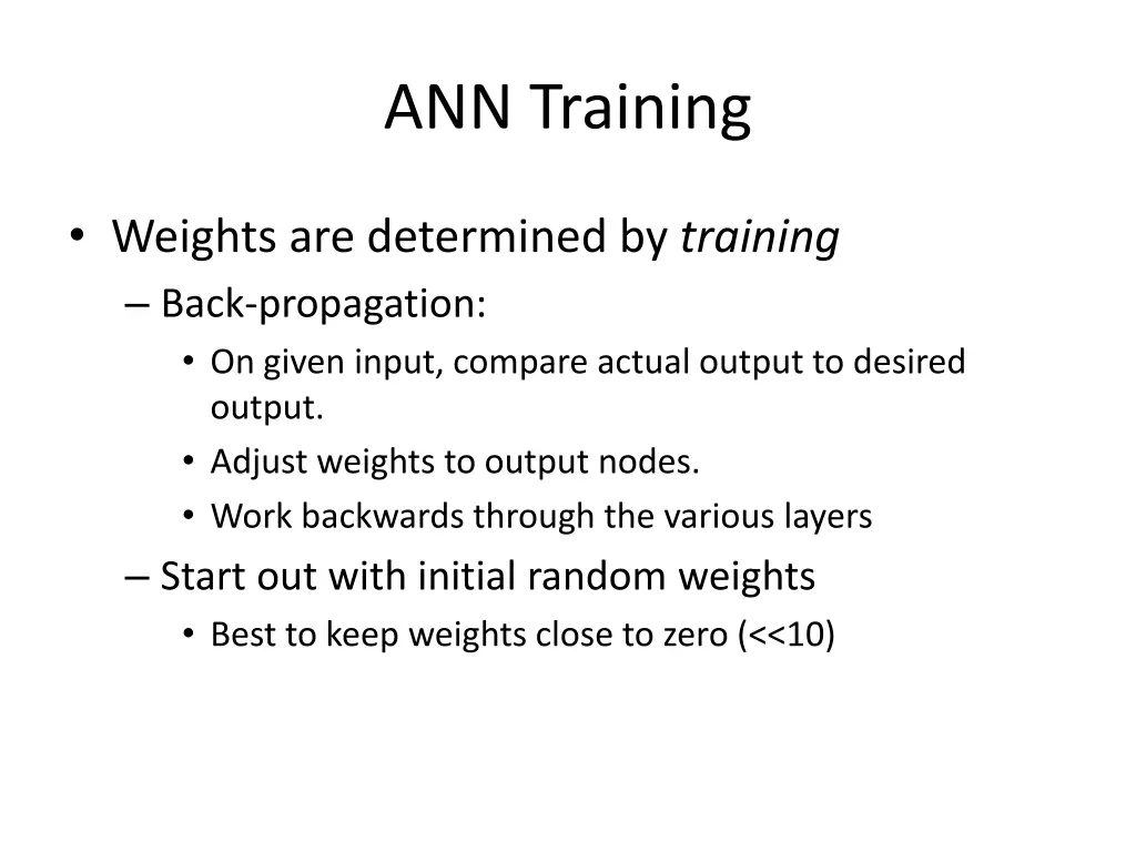 ann training