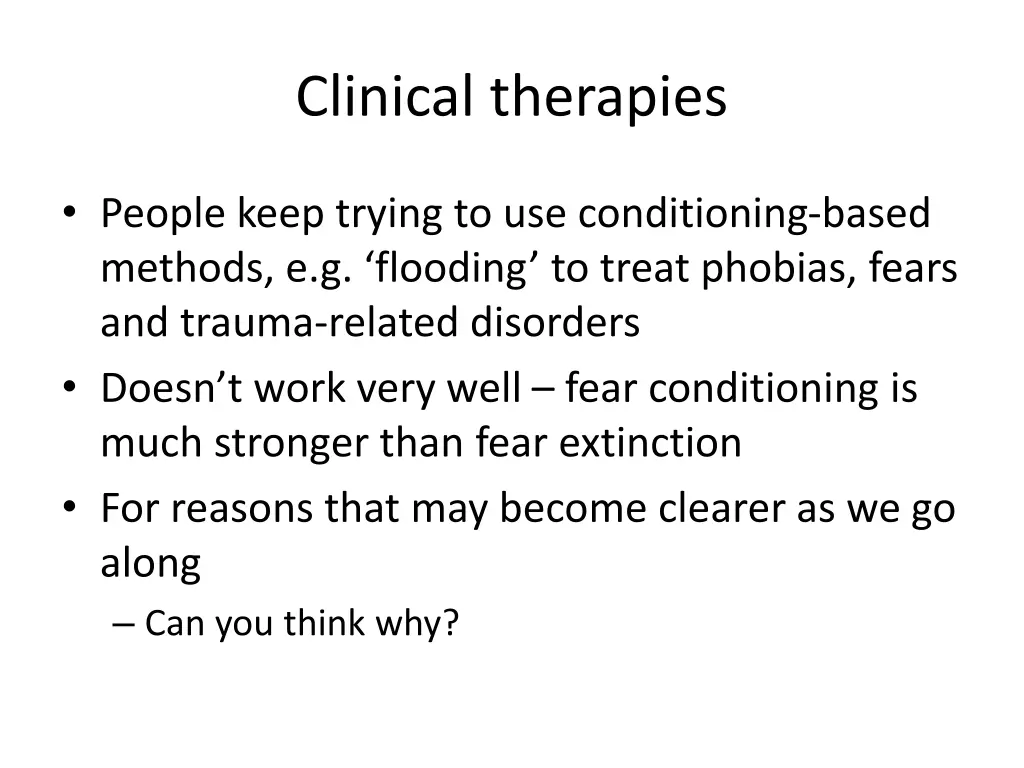 clinical therapies