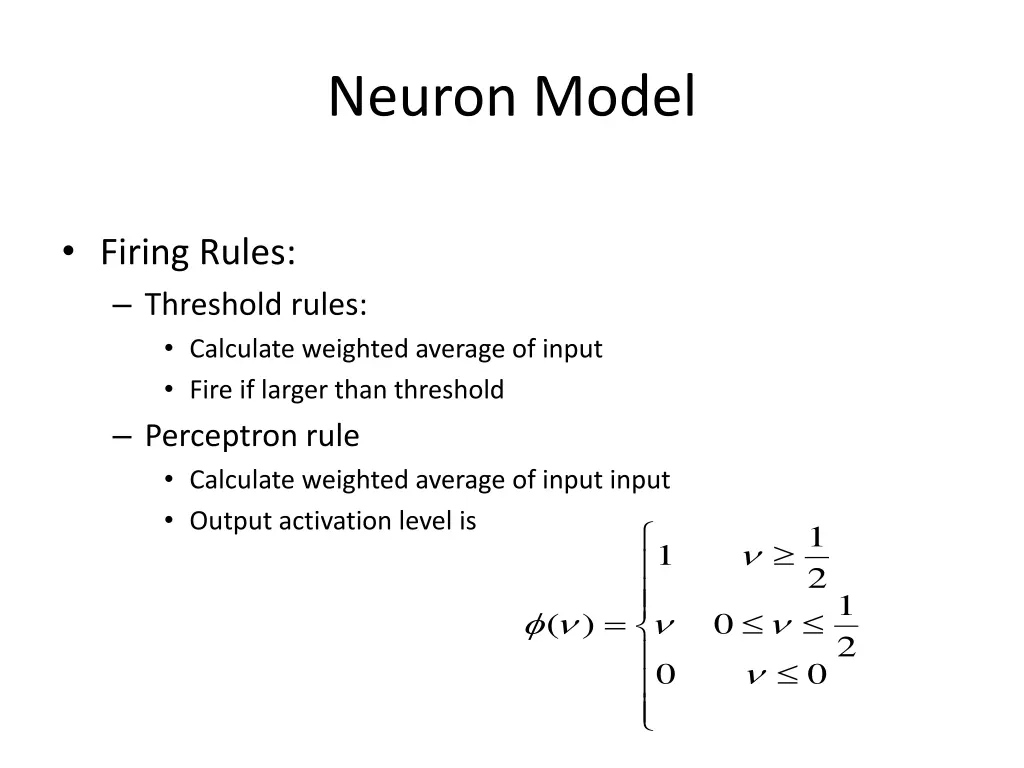 neuron model