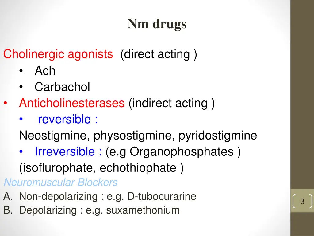 nm drugs