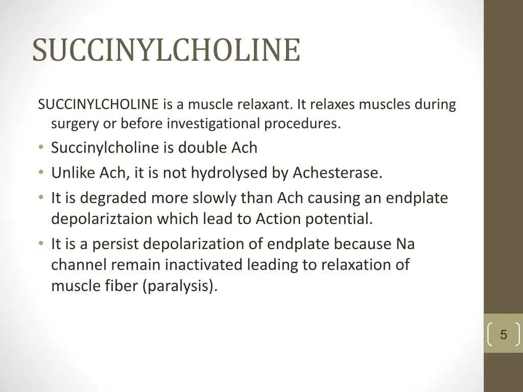 succinylcholine