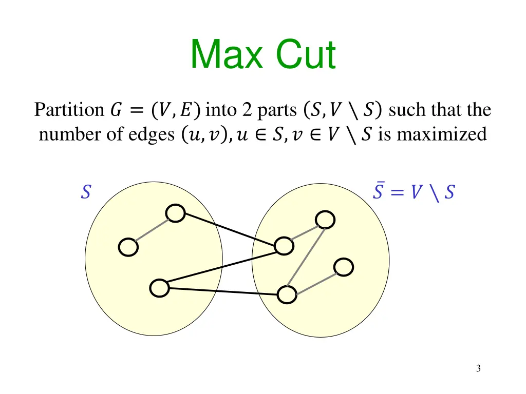 max cut