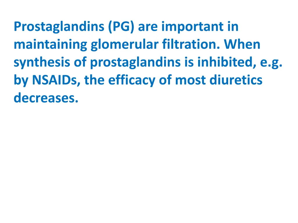 prostaglandins pg are important in maintaining