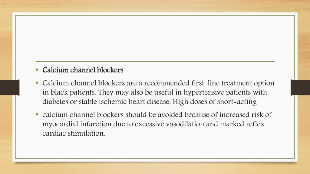 calcium channel blockers calcium channel blockers
