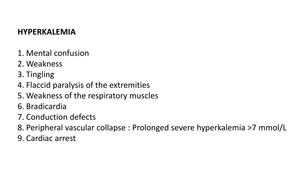 hyperkalemia