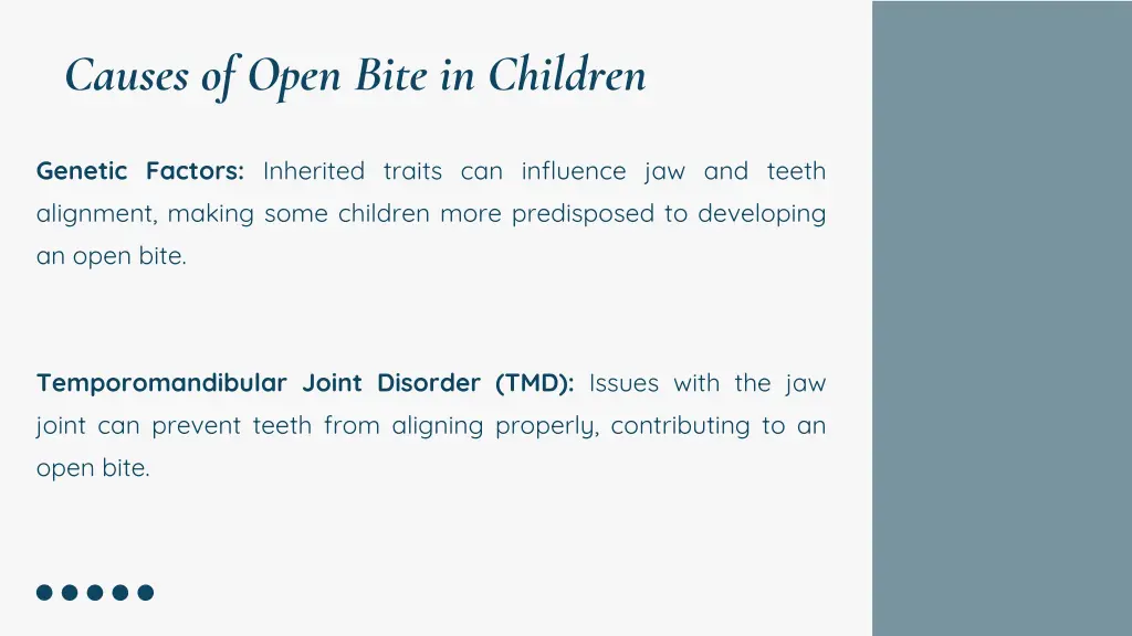 causes of open bite in children 1