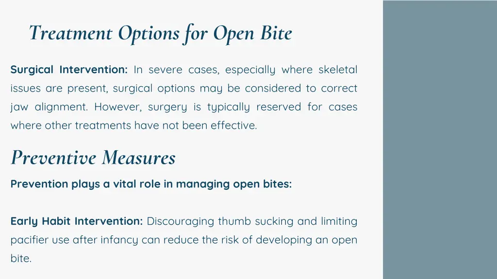 treatment options for open bite 2