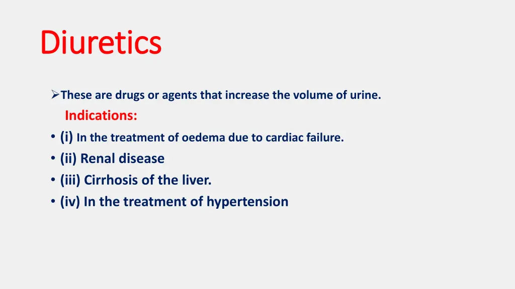 diuretics diuretics