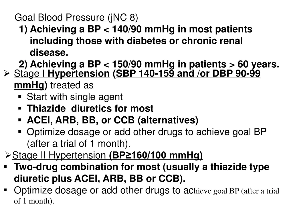 goal blood pressure jnc 8 1 achieving