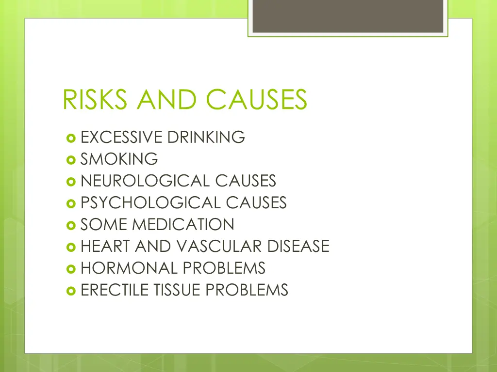 risks and causes
