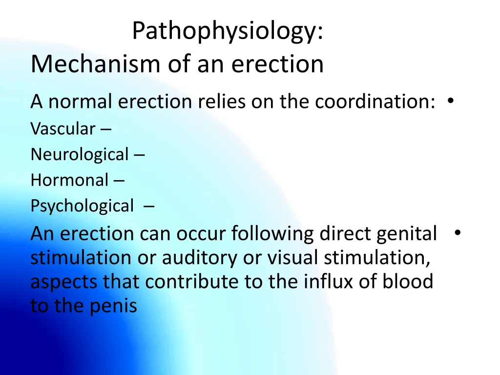 pathophysiology