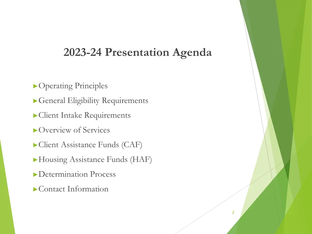 2023 24 presentation agenda