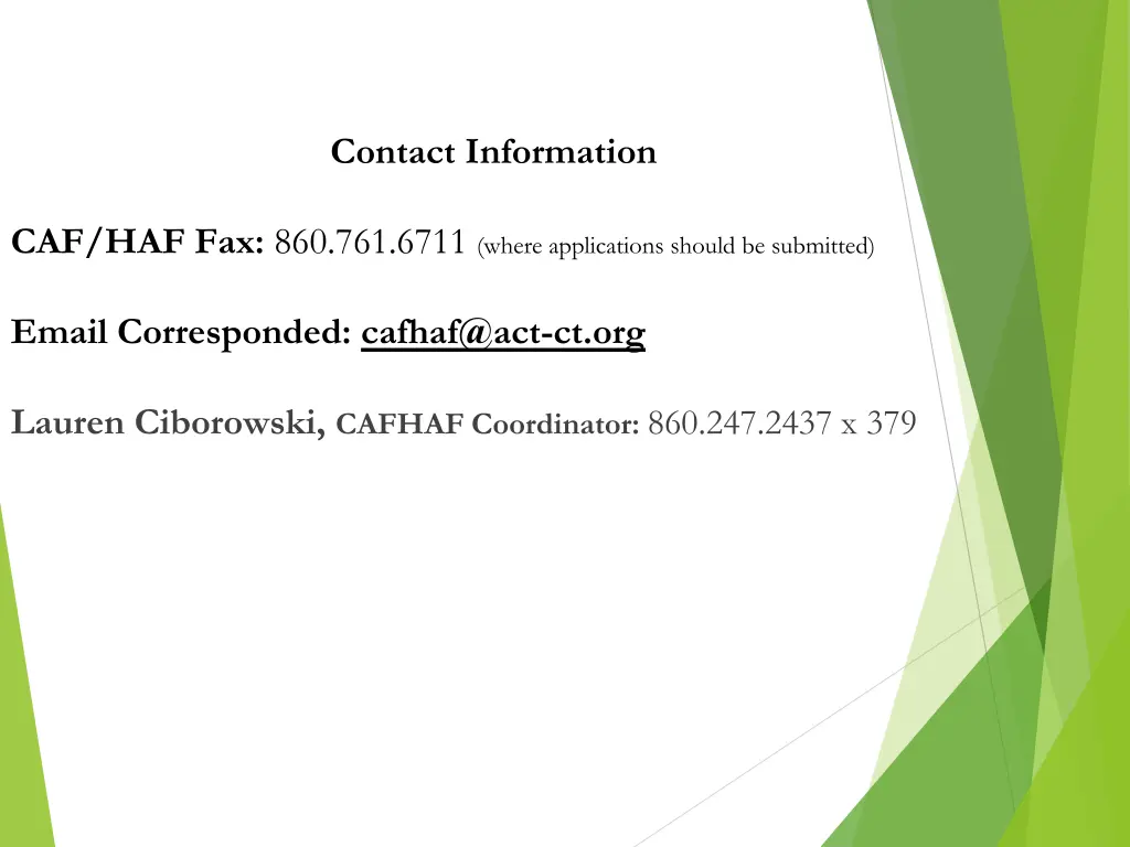 contact information