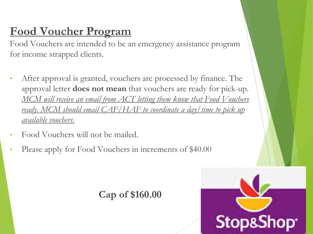 food voucher program food vouchers are intended