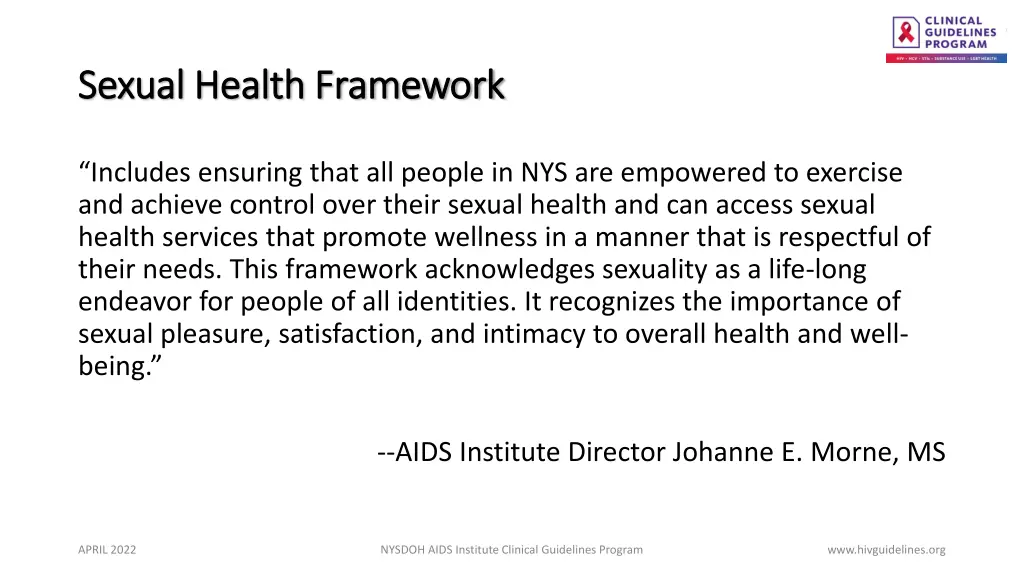 sexual health framework sexual health framework