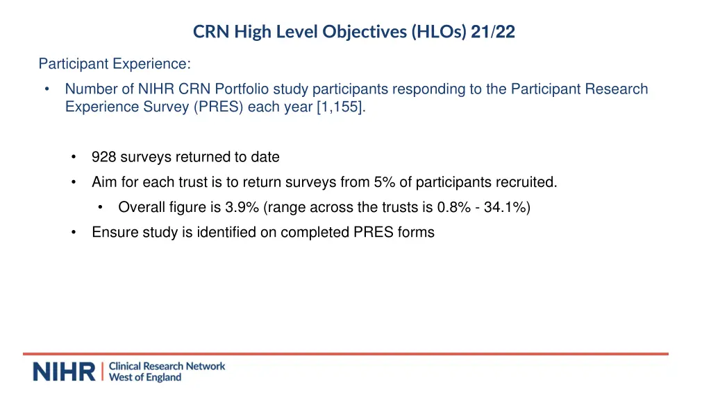 crn high level objectives hlos 21 22 1