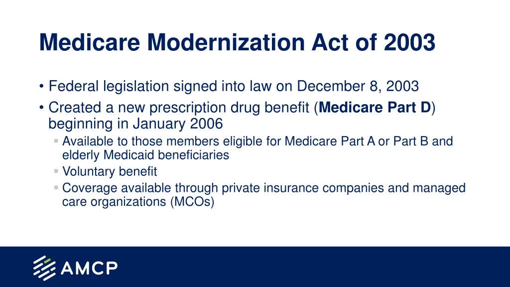 medicare modernization act of 2003