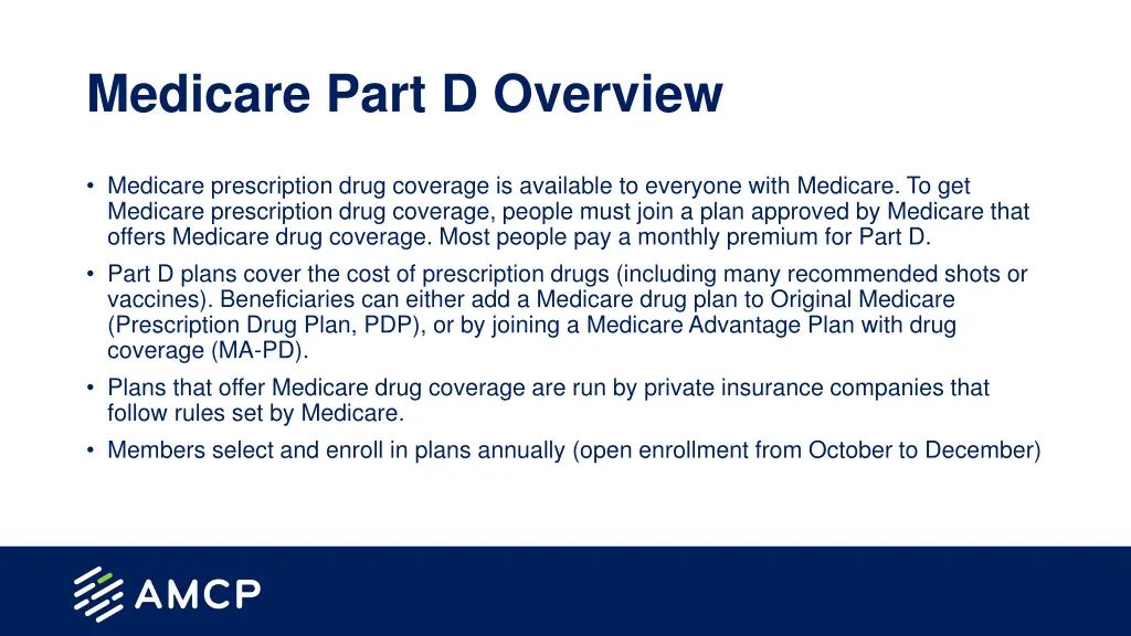 medicare part d overview