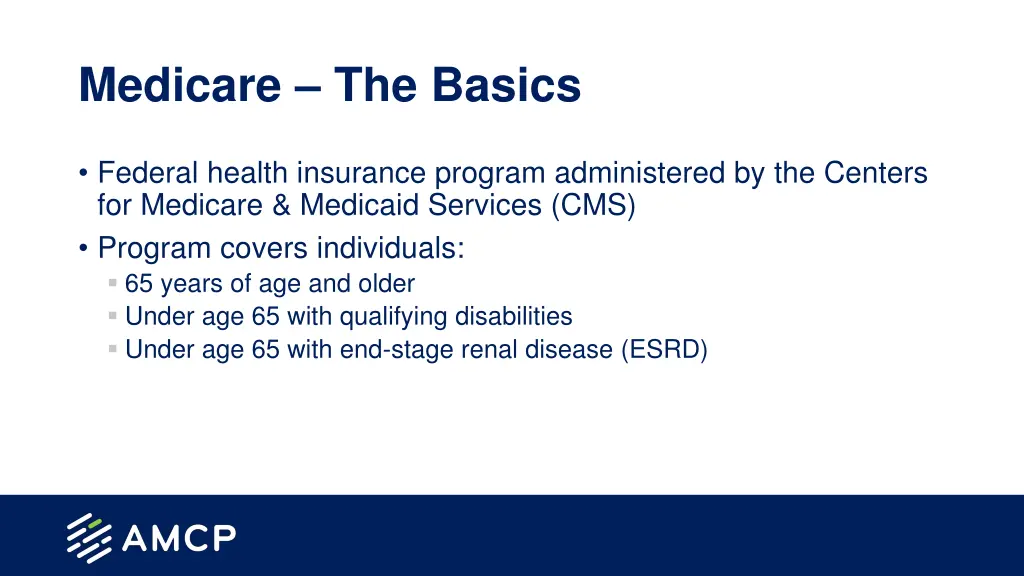 medicare the basics
