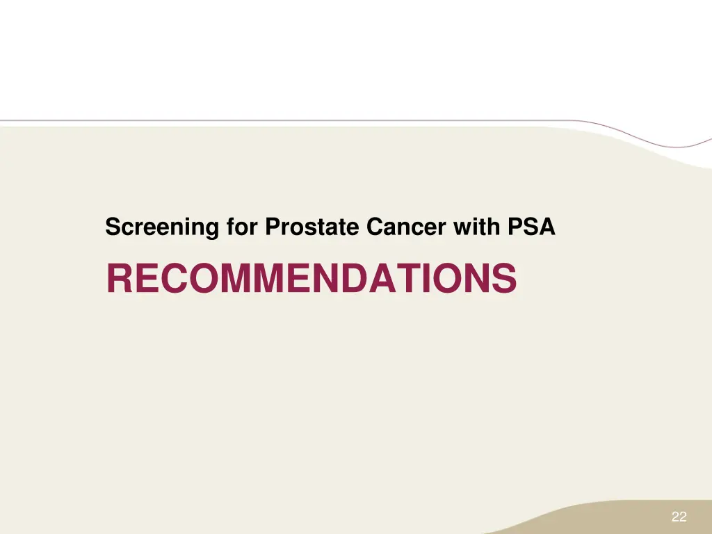 screening for prostate cancer with psa 1