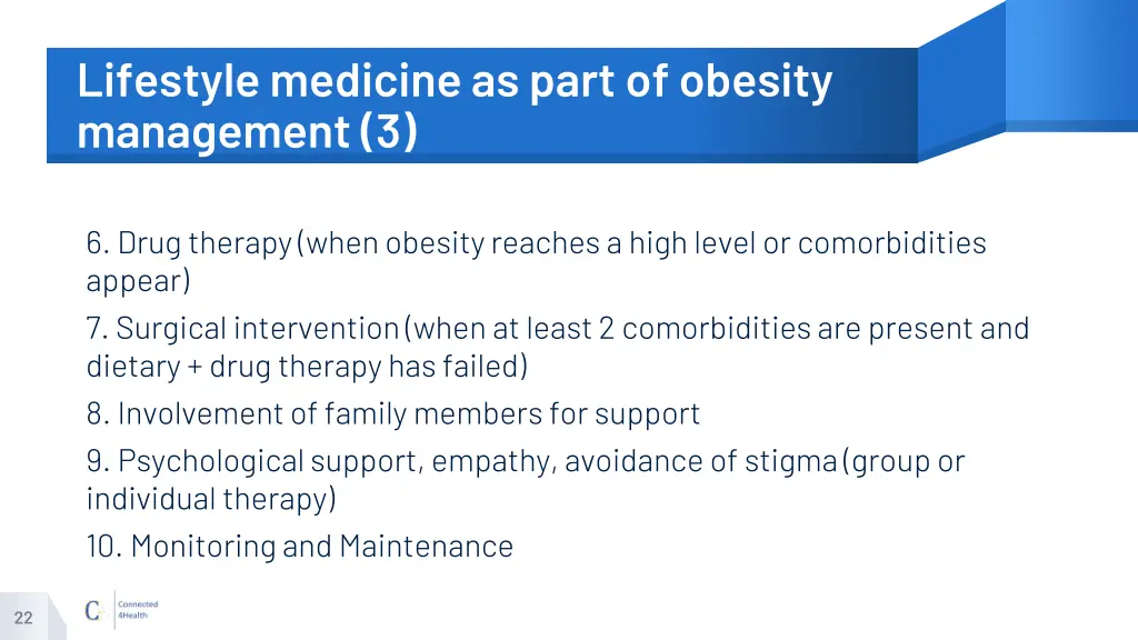 lifestyle medicine as part of obesity management 3
