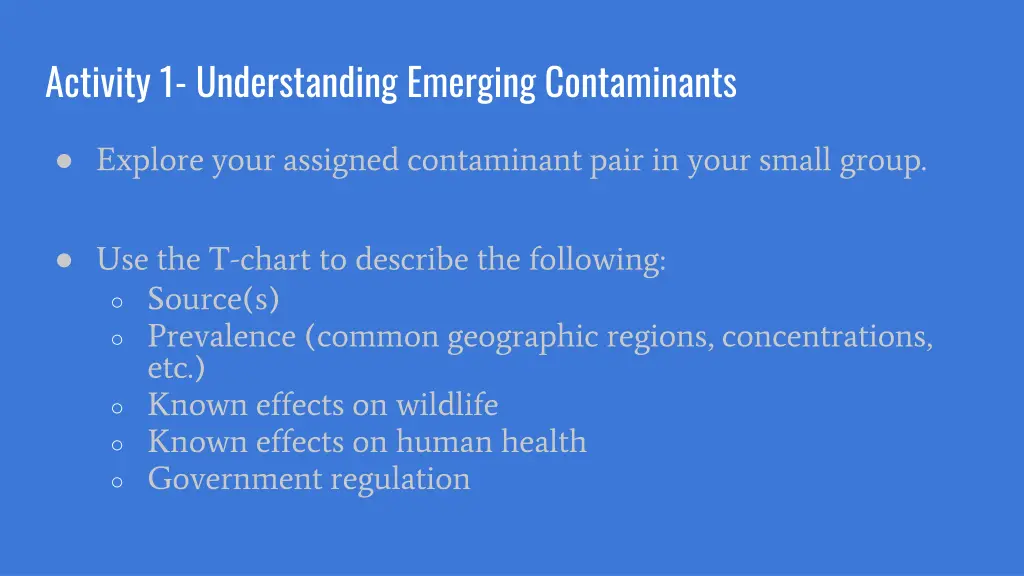 activity 1 understanding emerging contaminants