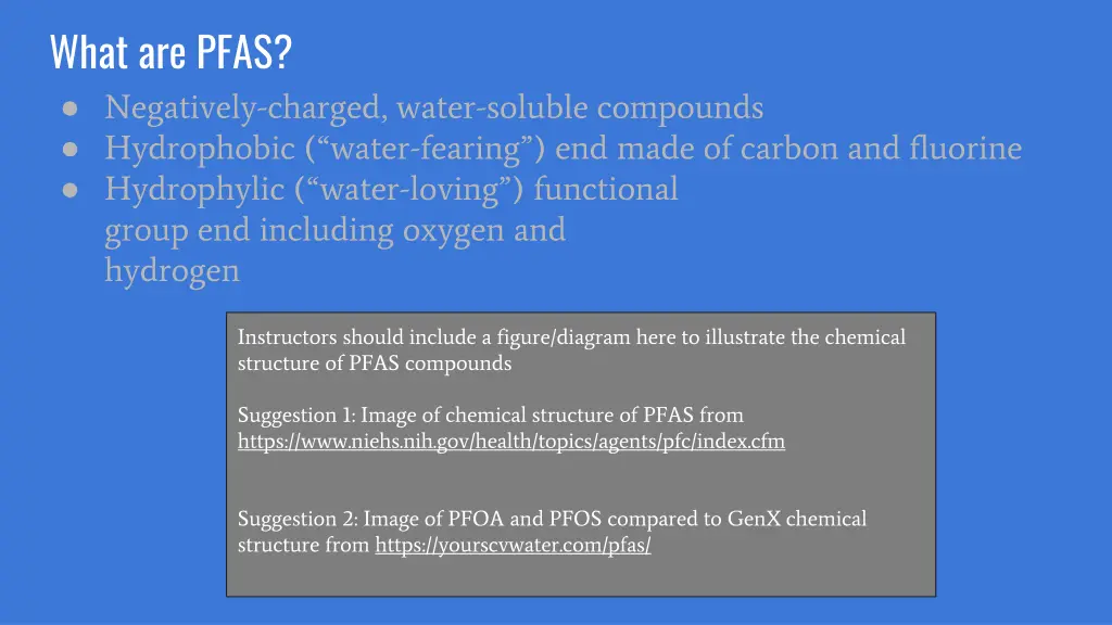 what are pfas negatively charged water soluble