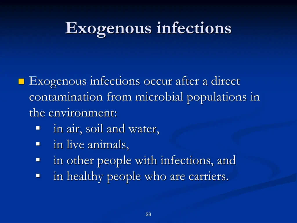 exogenous infections 1