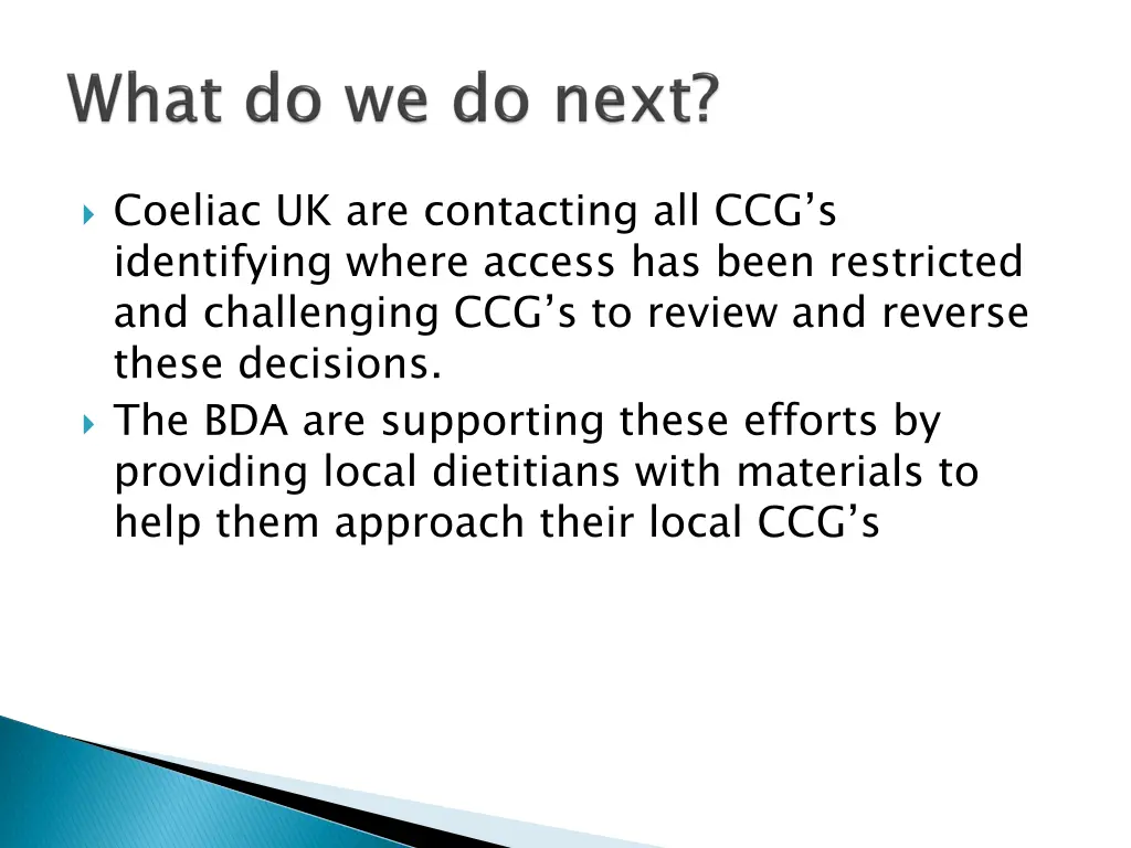 coeliac uk are contacting all ccg s identifying