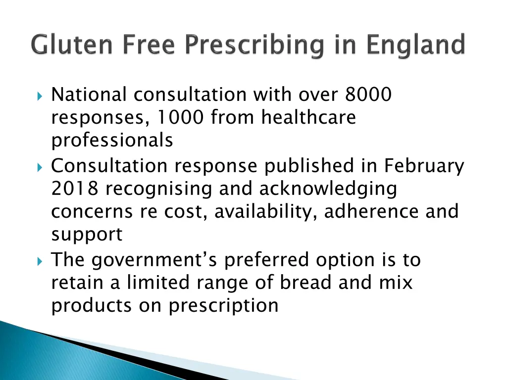 national consultation with over 8000 responses