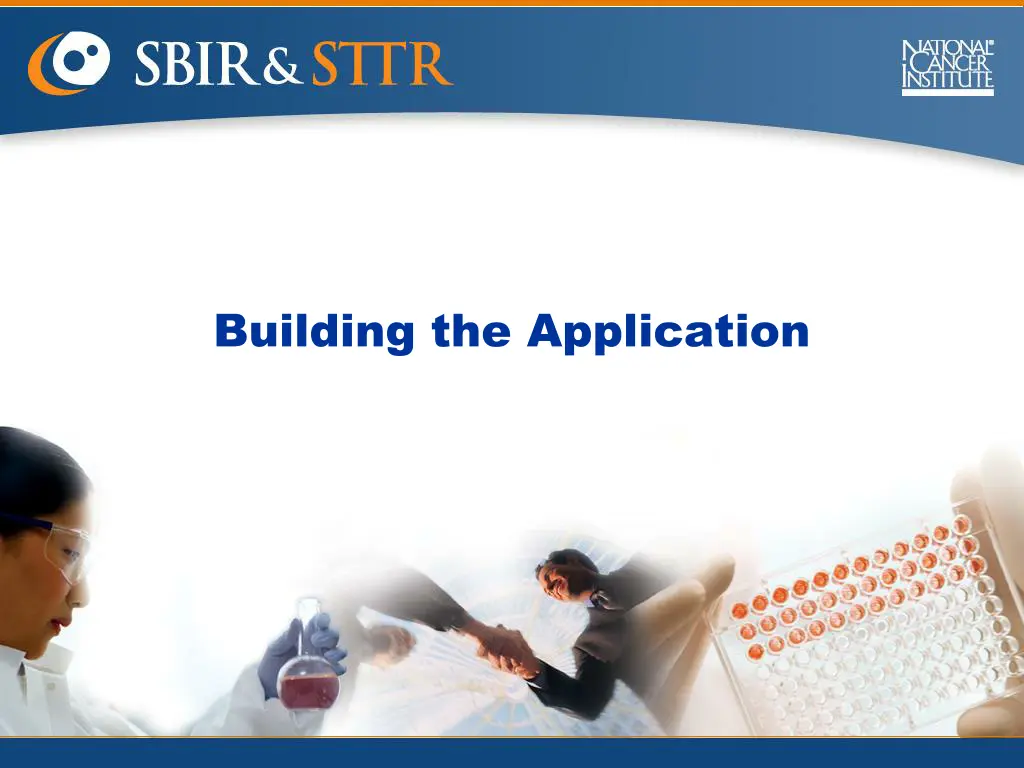 building the application