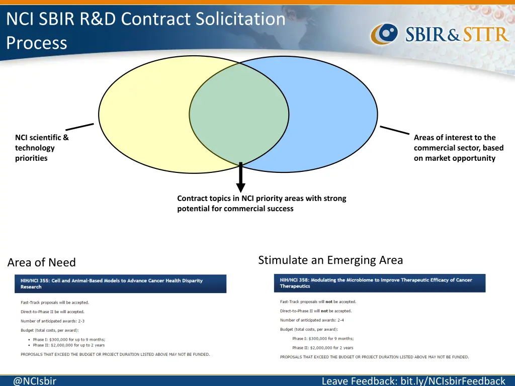 nci sbir r d contract solicitation process