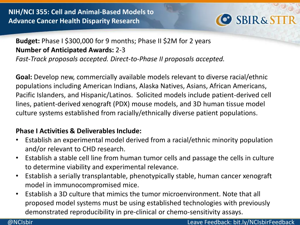 nih nci 355 cell and animal based models