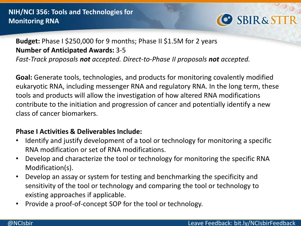 nih nci 356 tools and technologies for monitoring