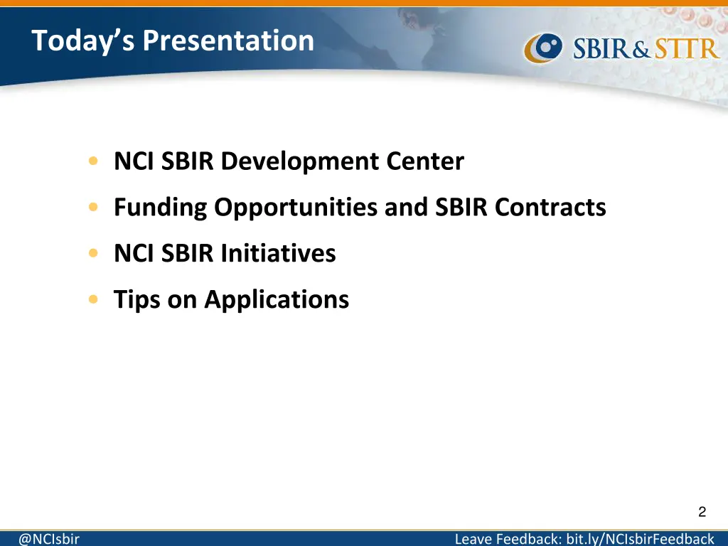 today s presentation