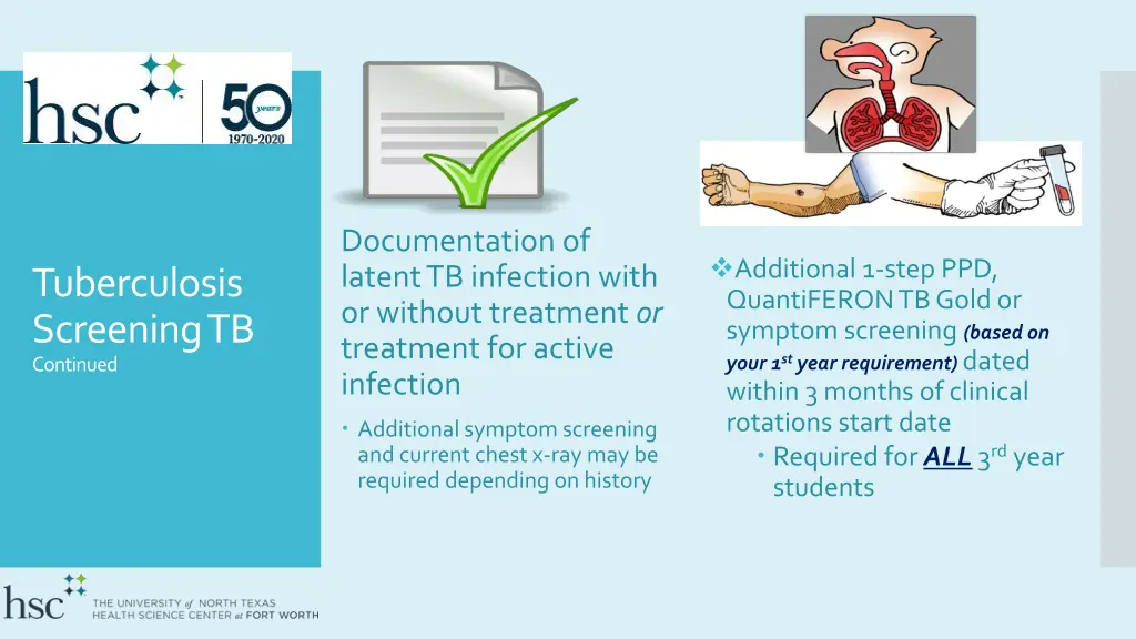 documentation of latent tb infection with