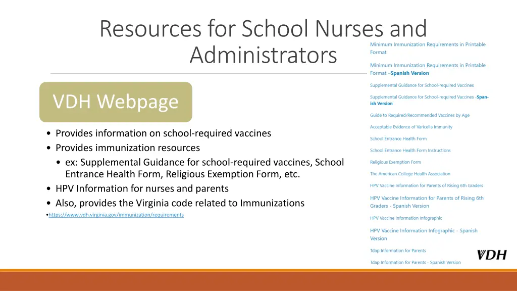 resources for school nurses and administrators