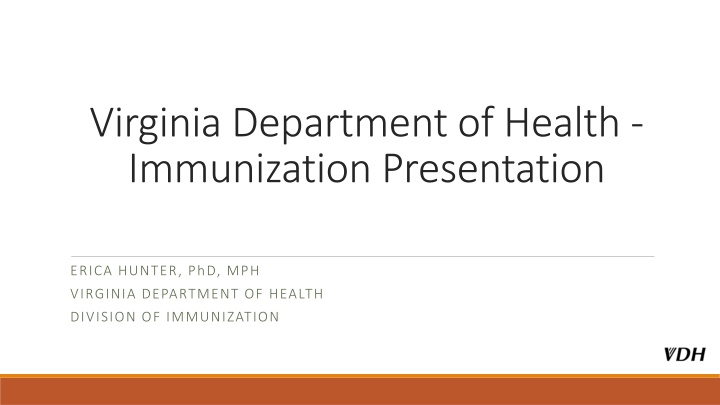 virginia department of health immunization