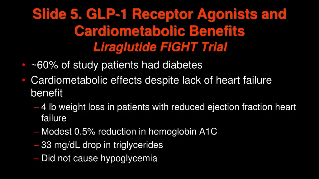 slide 5 glp 1 receptor agonists