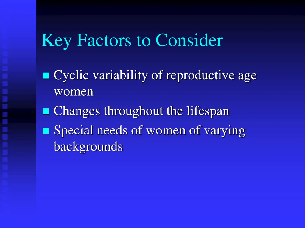 key factors to consider