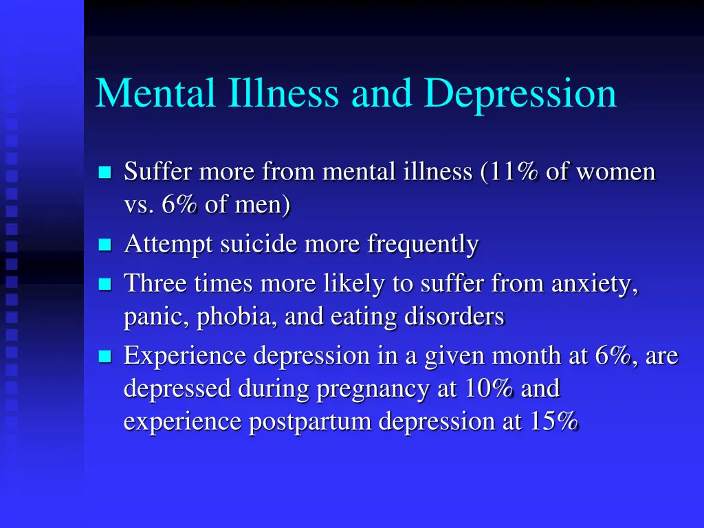 mental illness and depression