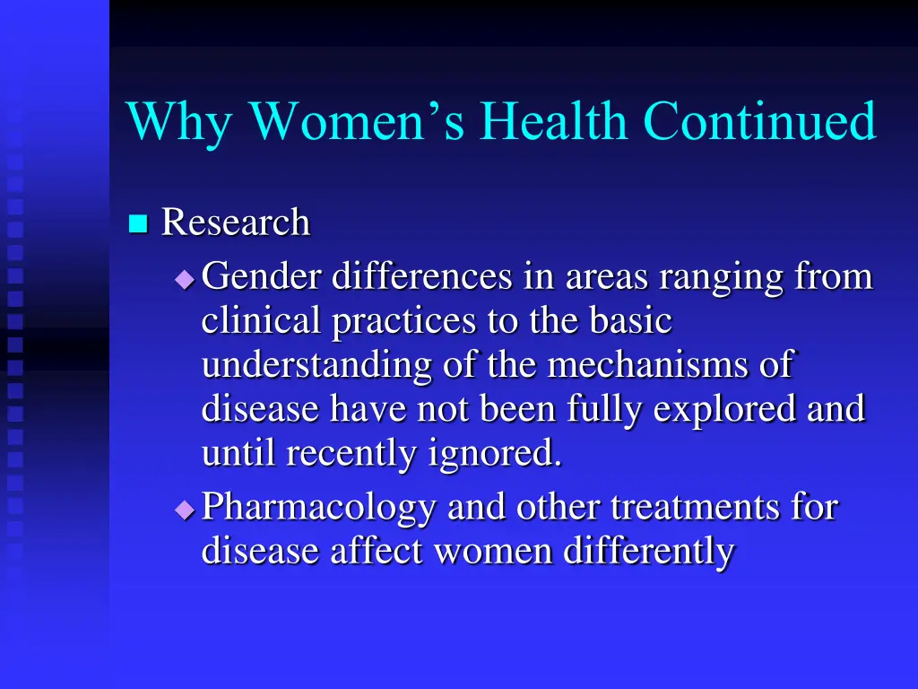 why women s health continued 1