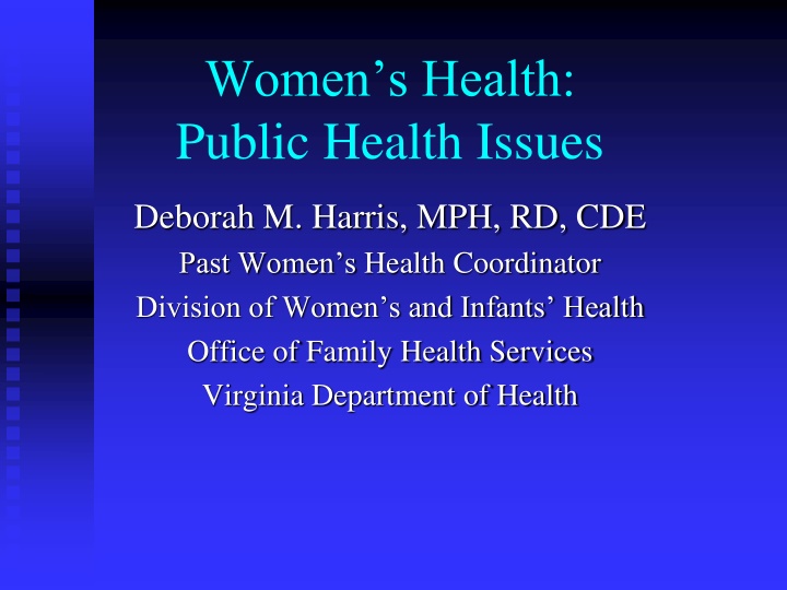 women s health public health issues