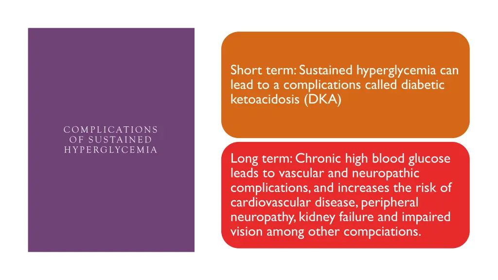 short term sustained hyperglycemia can lead