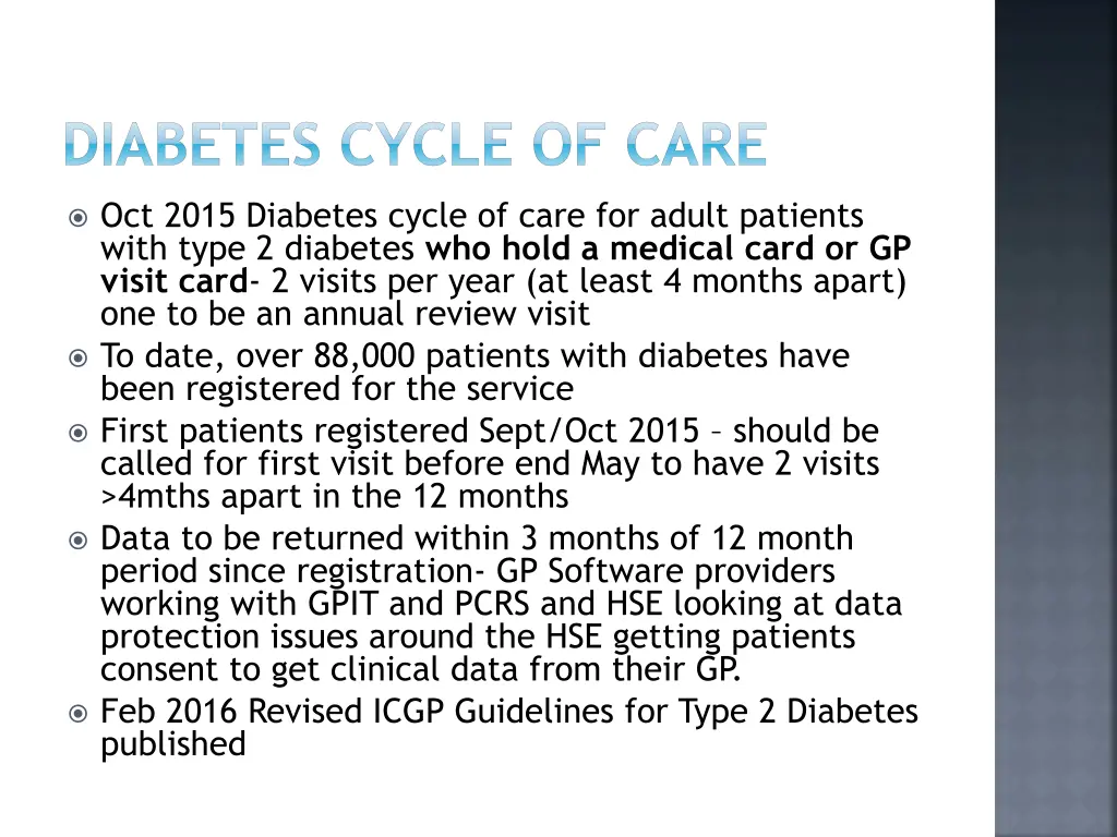 diabetes cycle of care