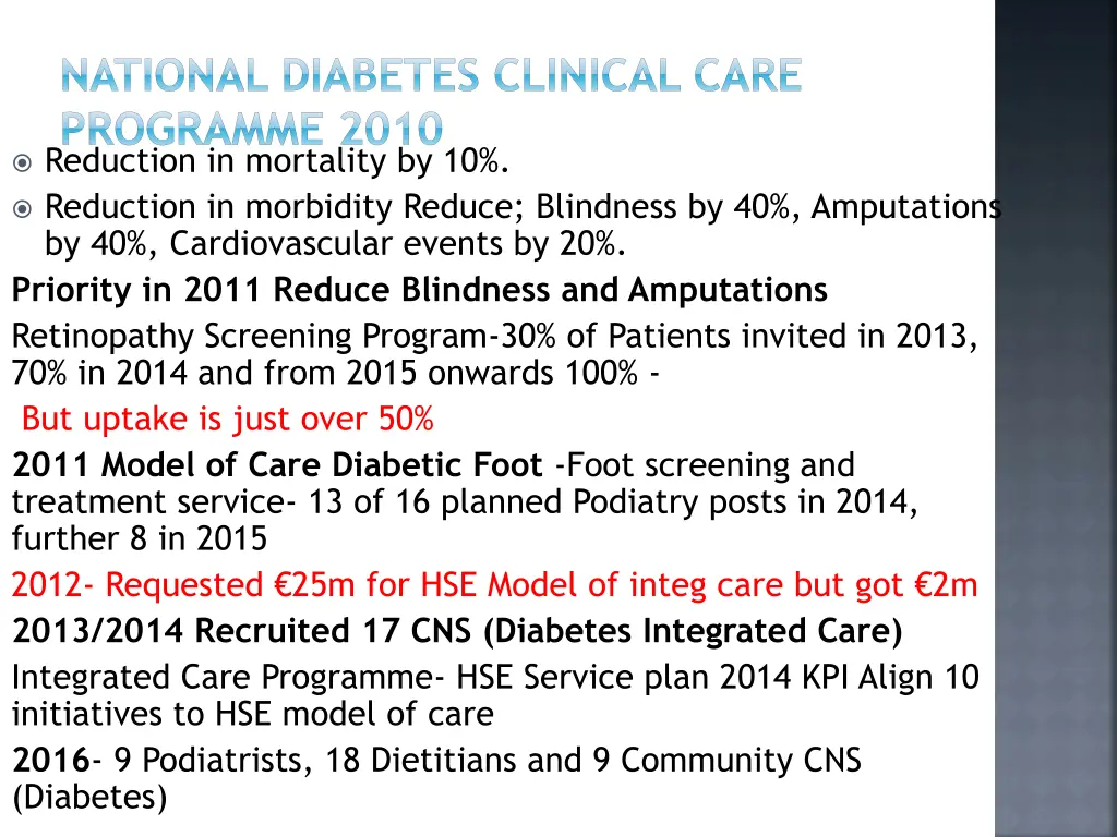 national diabetes clinical care programme 2010