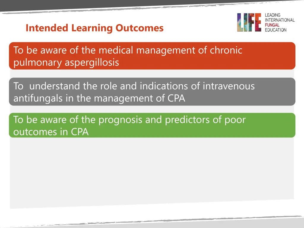 intended learning outcomes